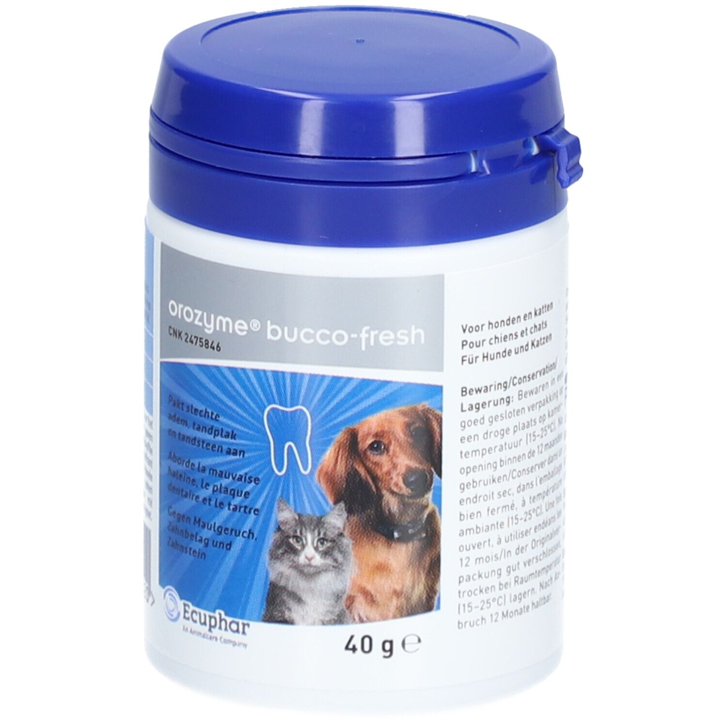 ECUPHAR Orozyme Bucco-Fresh PlaqueOff f. Hund/Katze