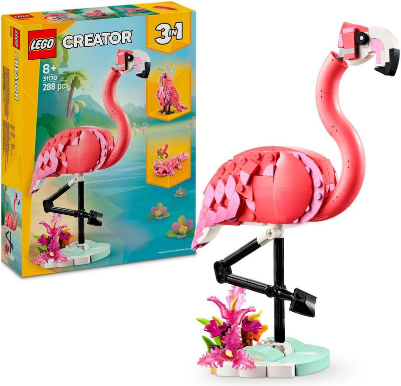 LEGO® Creator 3in1 Wilde dieren: roze flamingo set - 31170