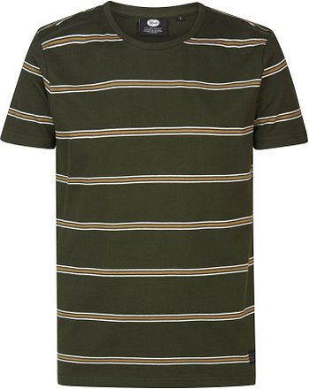 Petrol T-Shirt Rugby Gestreept Donkergroen M-3030-TSR615-6092 kopen