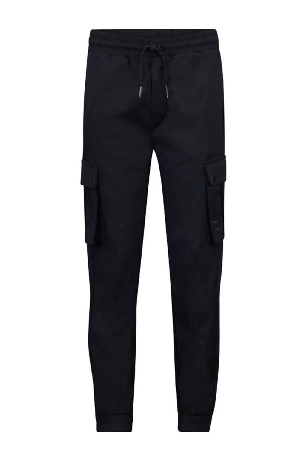 Retour Jeans straight fit cargobroek Zeke zwart