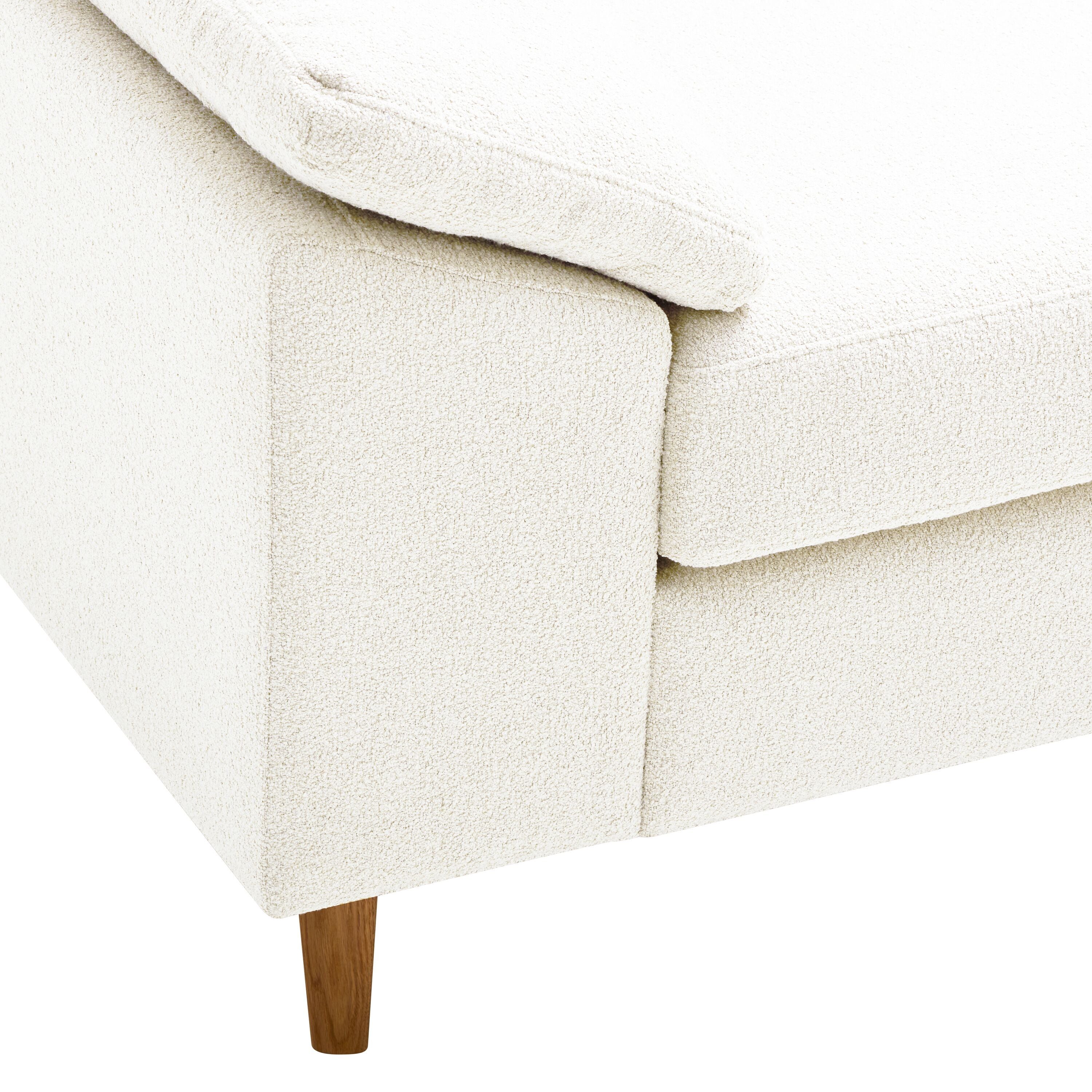 DIENER B St Enna 2.5er Sofa Otto R weiss - Weiss / B: 279.0 cm x T: 225.0 cm x H: 81.0 cm