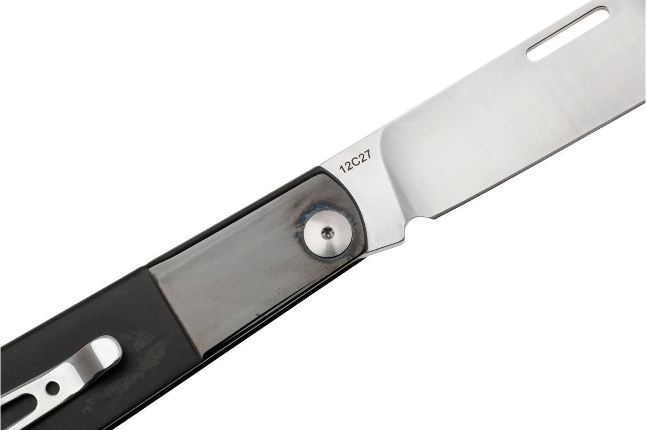 Real Steel Barlow RB-3 8341B, Satin 12C27, Black Stainless Steel zakmes