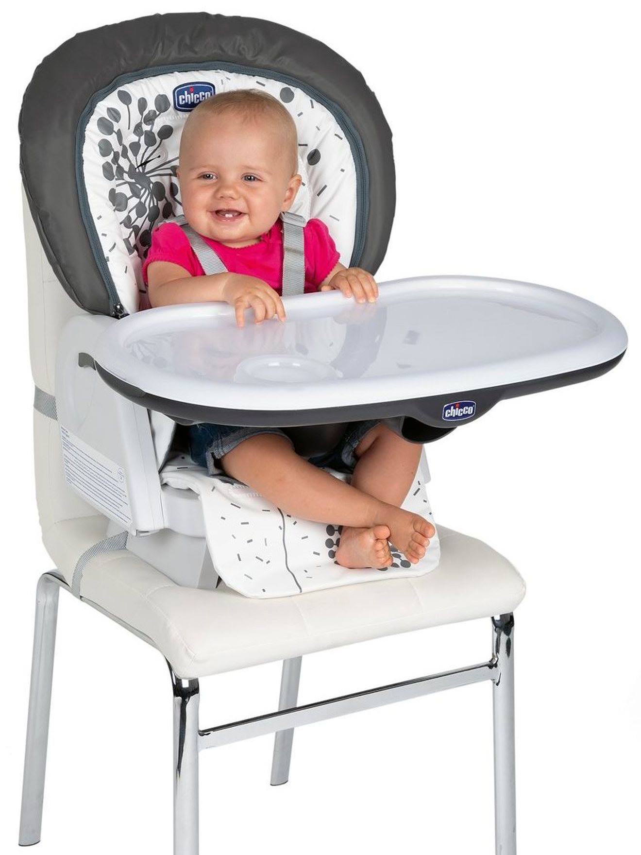 Cadeira alta evolutiva CHICCO Polly Progres5 cinza