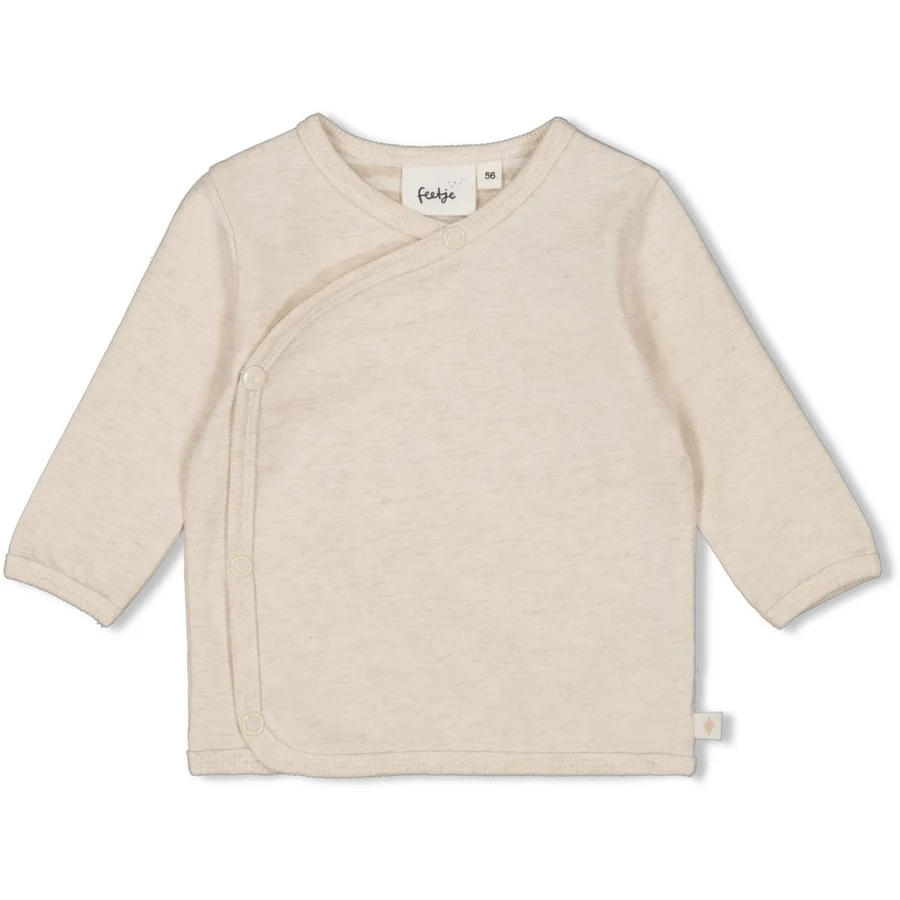 Feetje Wickelshirt Eat Your Veggies Offwhite melange