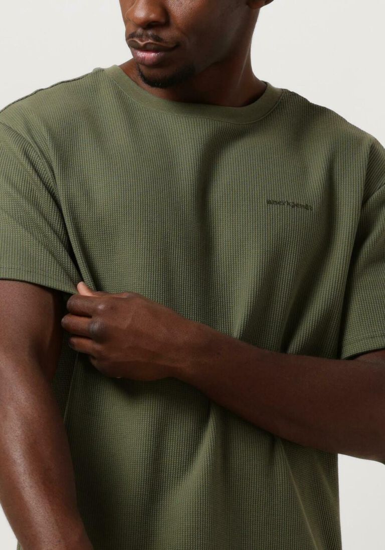 ANERKJENDT olijf anerkjendt t-shirt akkikki s/s waffle tee