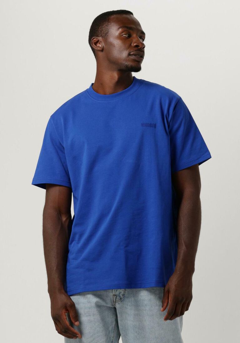 WOODBIRD kobalt woodbird t-shirt wbbaine base tee