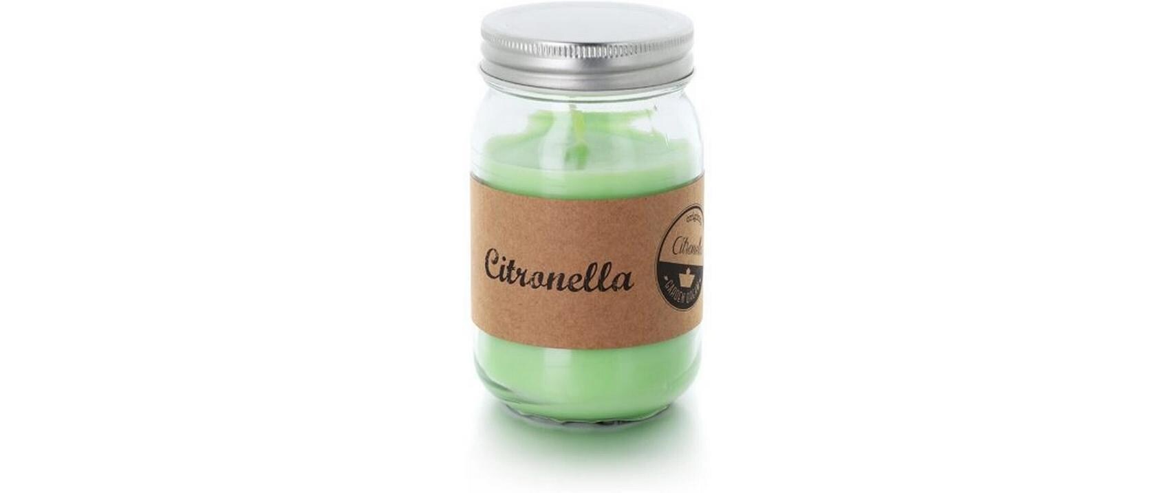 Gartenkerze Citronella Jar HellgrünAnti-Mückenkerze