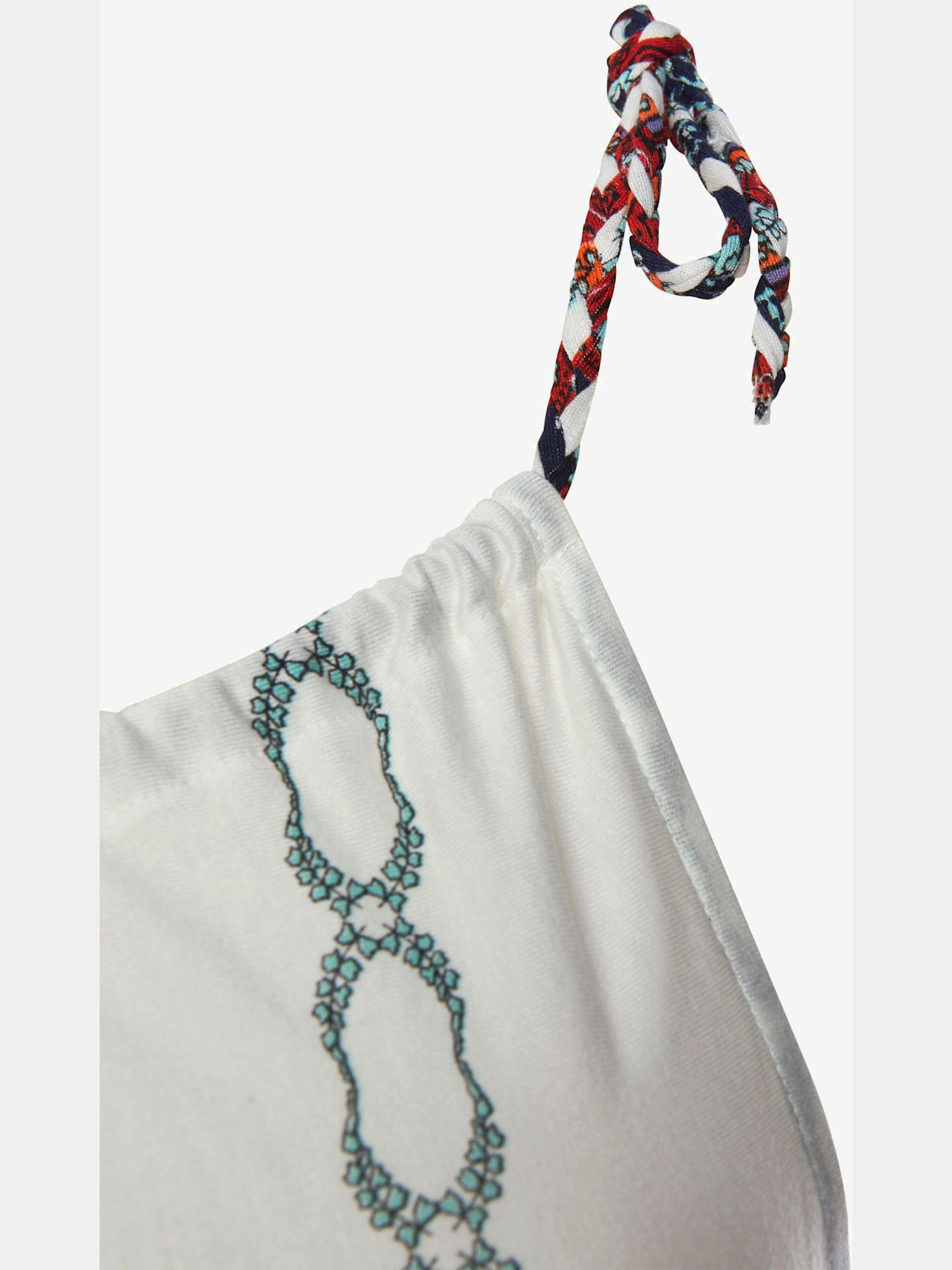 Robe de plage bretelles floquées dans le cou