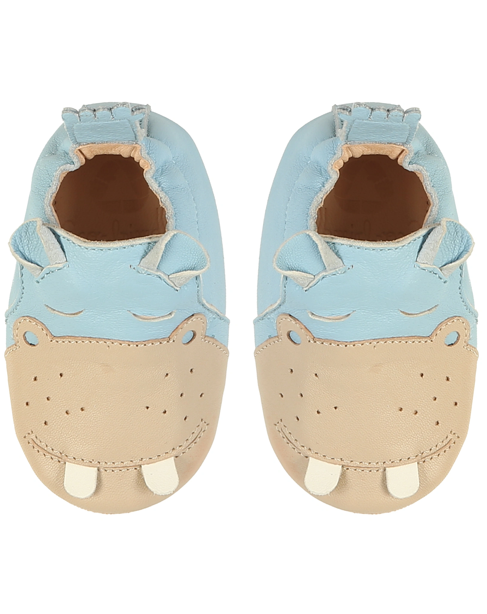 Krabbelschuhe BLUBLU POPOTAMI in hellblau