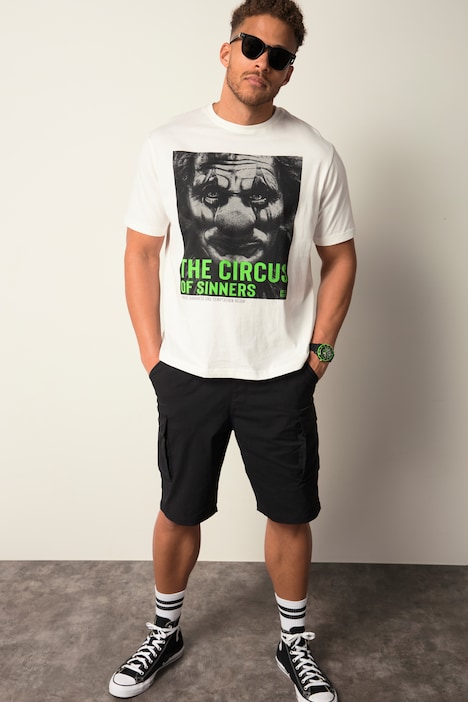 STHUGE T-Shirt, Halbarm, Print, Rundhals, bis 8 XL