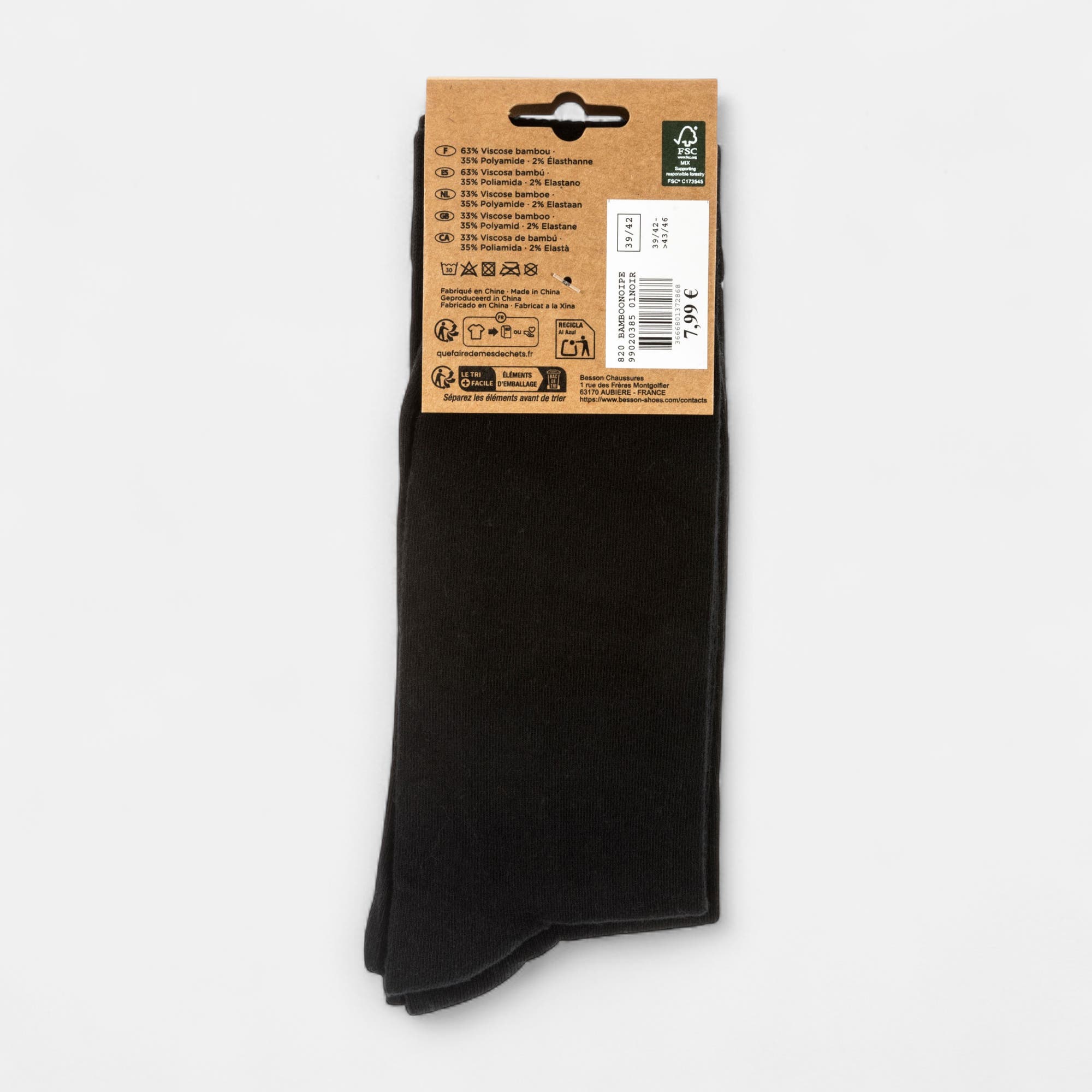 Chaussettes Homme noir