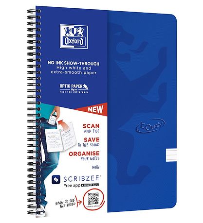 Oxford Notizbuch - Touch - liniert - A4+ - Blau