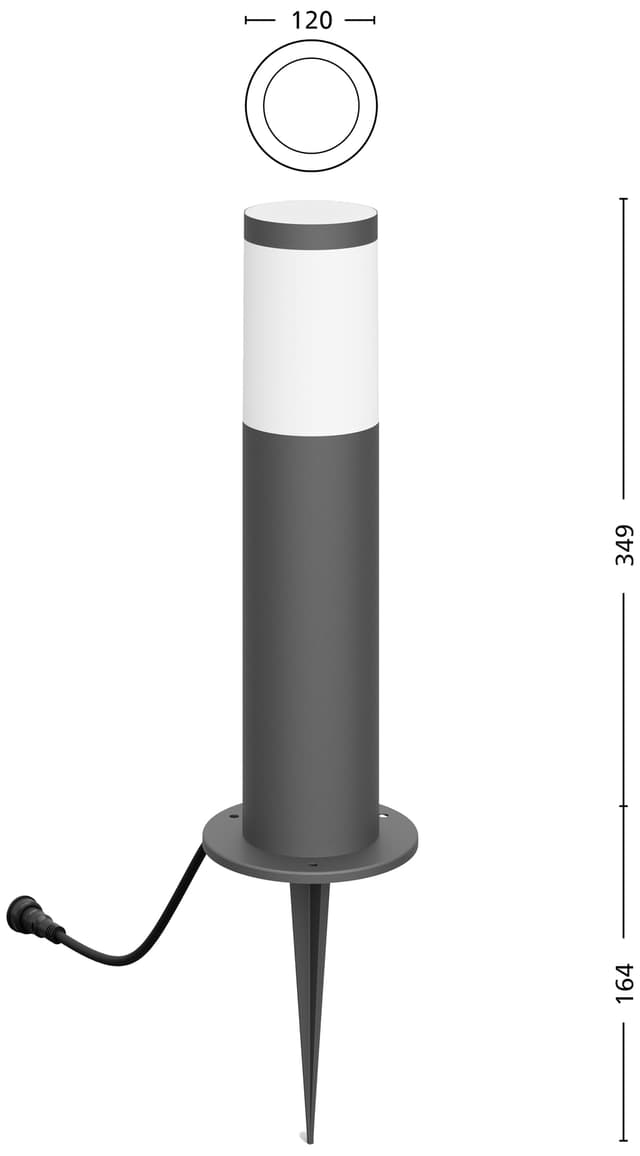 Philips GardenLink LV Utrecht udendørs lampesokkel 6W (varm)