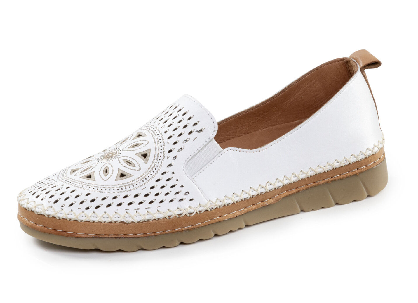 Gemini, sommerliche Damen-Slipper, Weite G, mit herausnehmbarem Fussbett