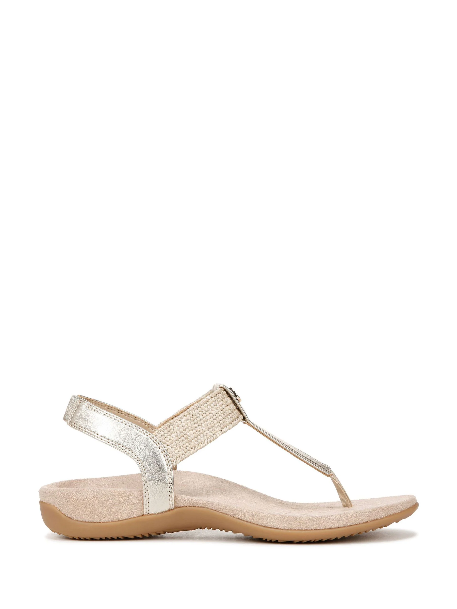 Goud - Vionic Brea Wide Fit Arch Support Toe Post Sandals