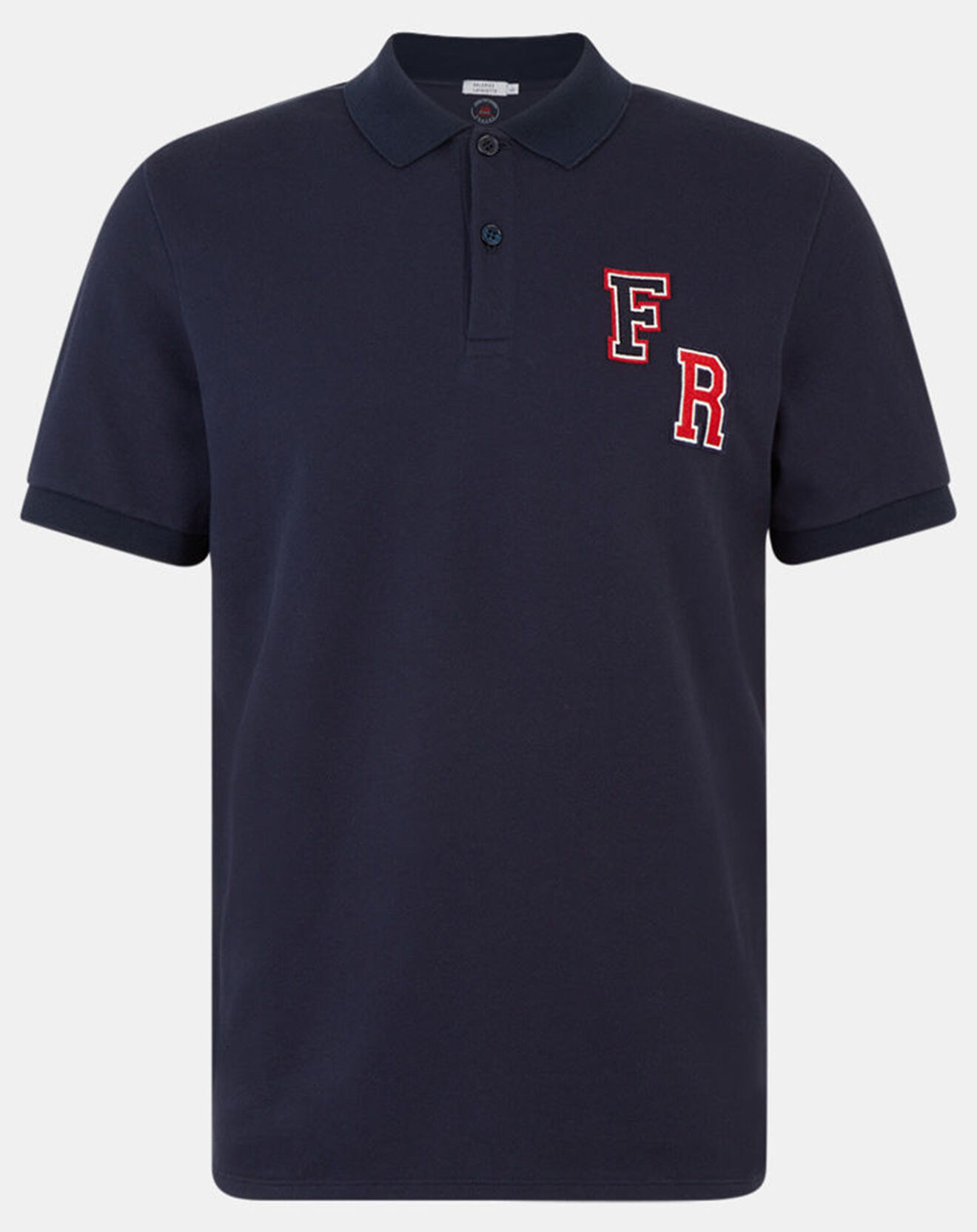 Galeries Lafayette Polo en Coton piqué Piaf bleu marine