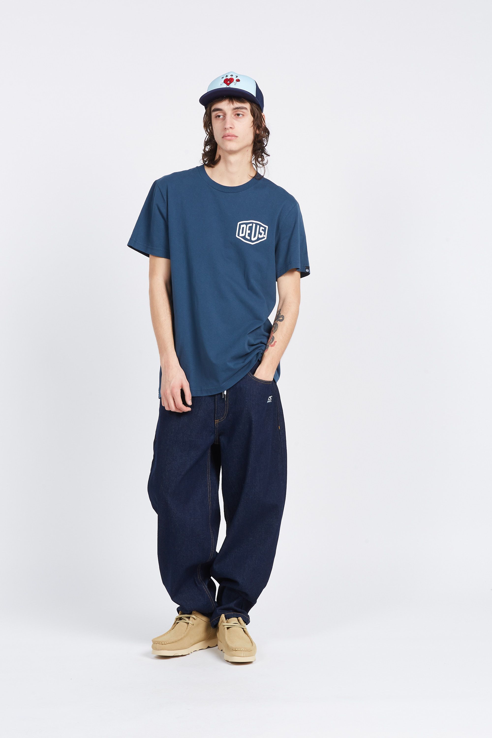JACKER Jean Nostalgia Baggy Bleu