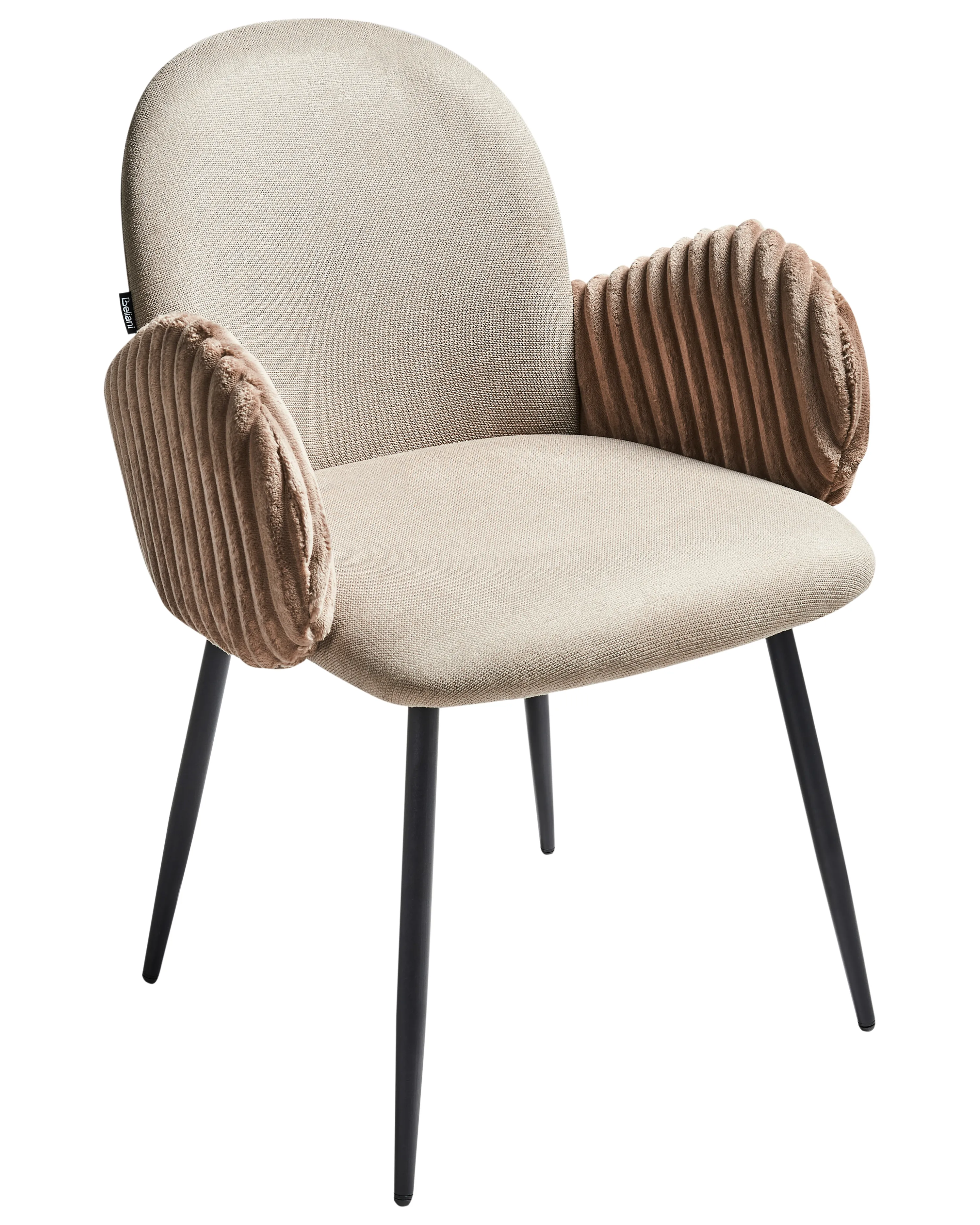 Set van 2 eetkamerstoelen AMITY Stof Taupe