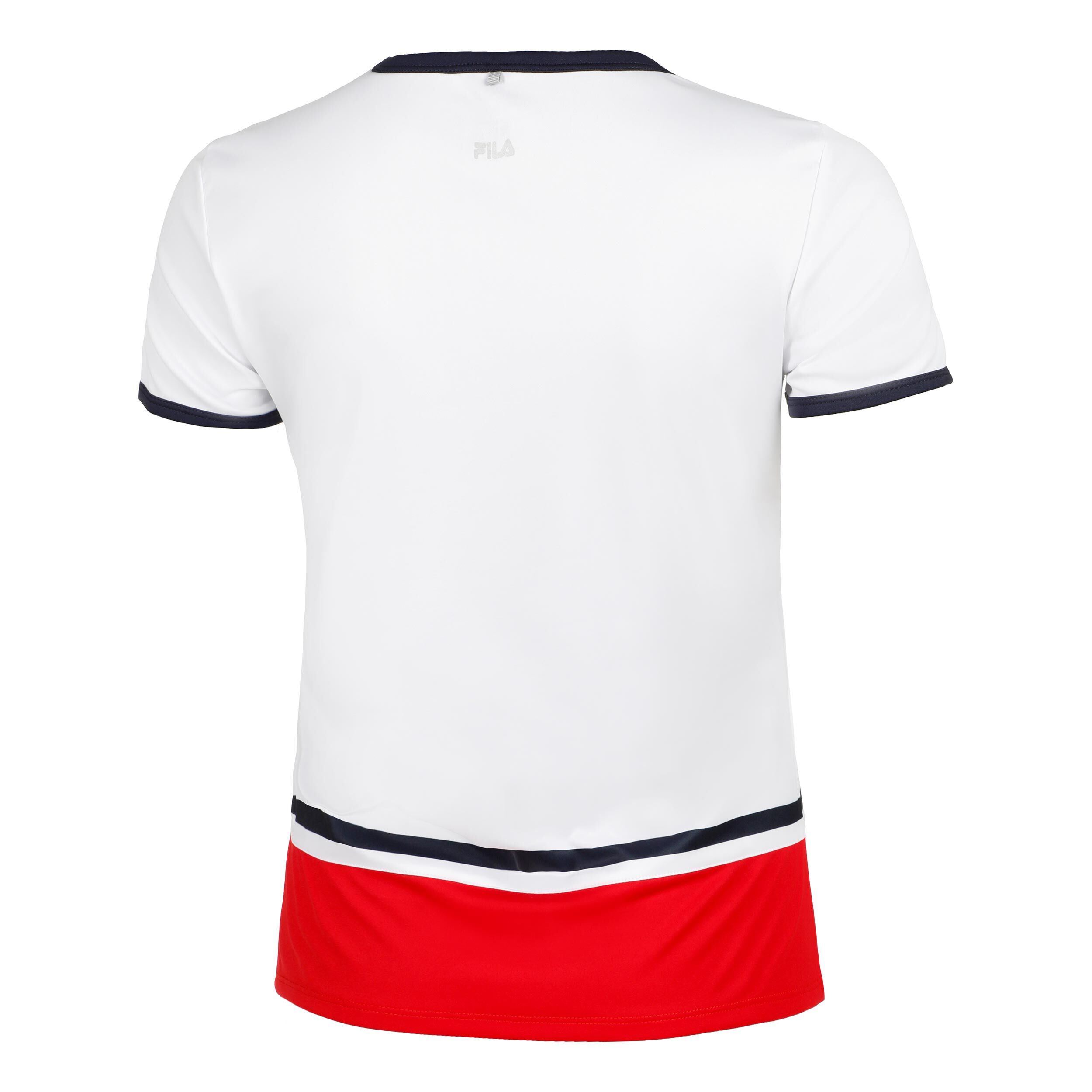 Fila Elisabeth T-shirt Femmes - Blanc , Rouge