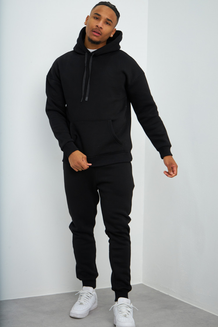 Ensemble sweat à capuche + jogging noir