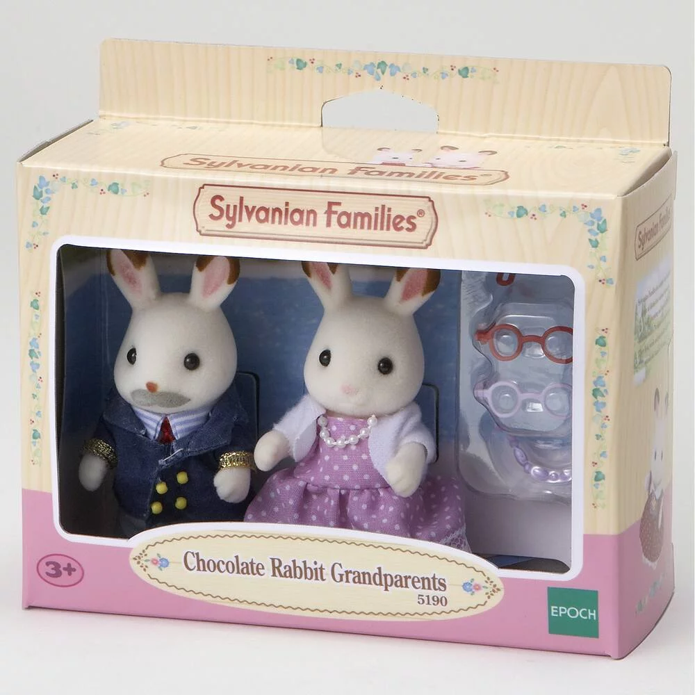 GRANDS PARENTS LAPIN CHOCOLAT - SYLVANIAN PERSONNAGES ET TENUES