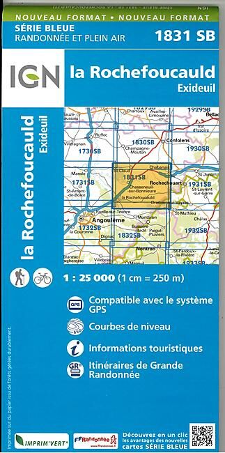 IGN - 1831 SB LA ROCHEFOUCAULD 1 25 000