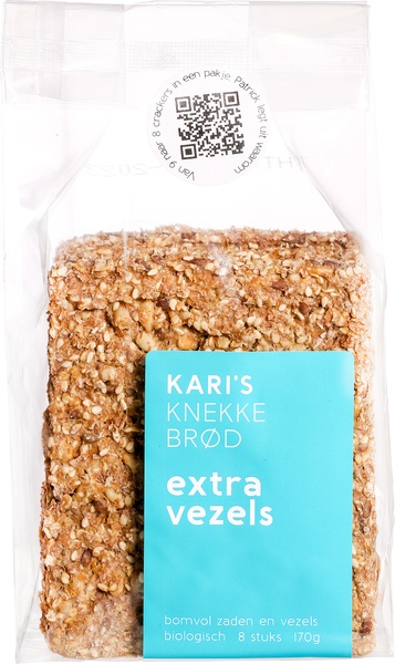 Kari’S Crackers Knekkebrod Extra Vezels Bio (170 gr)