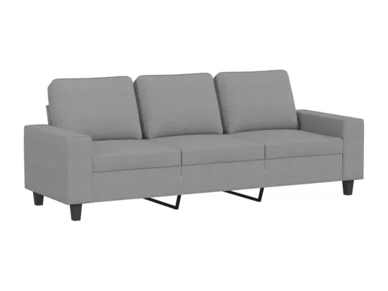 Ensemble de canapés 2 pcs gris clair tissu