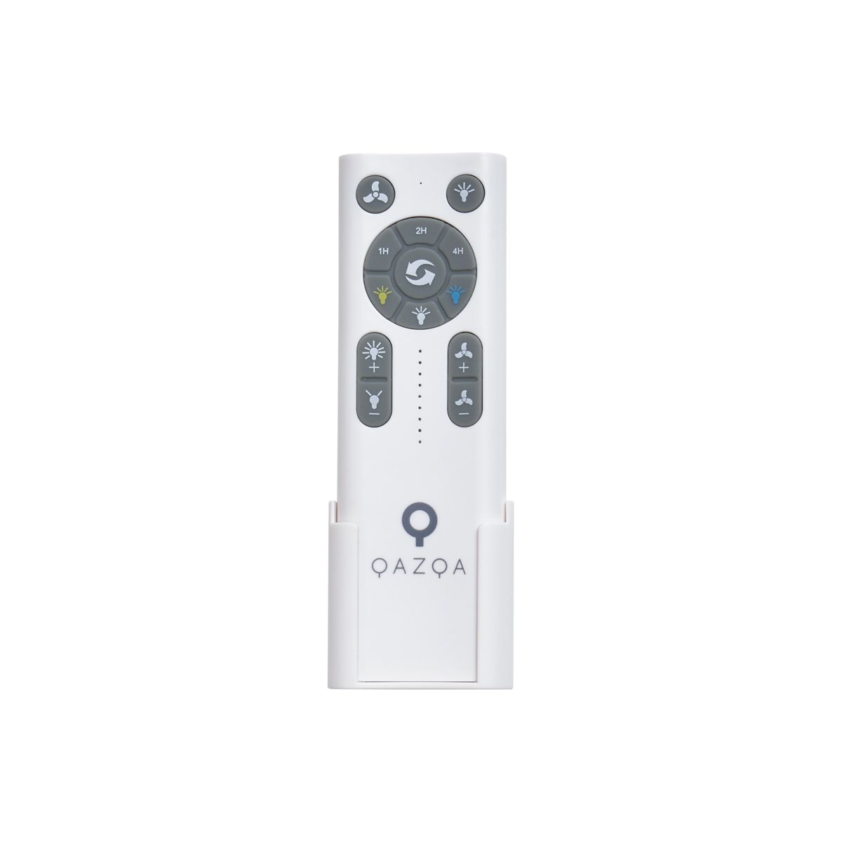 Smart plafondventilator zwart met hout print 132cm incl. LED dimbaar met afstandsbediening - Joly
