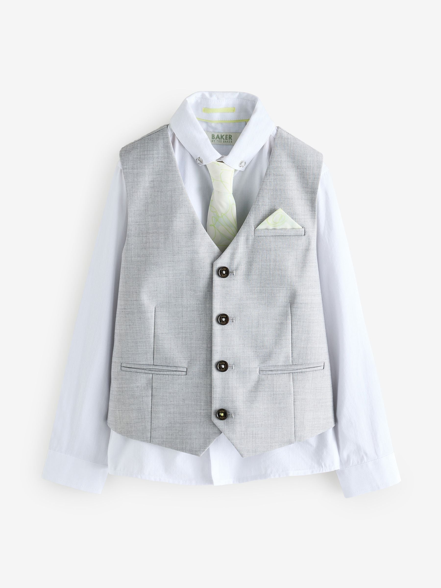Baker by Ted Baker set van gilet, overhemd en stropdas