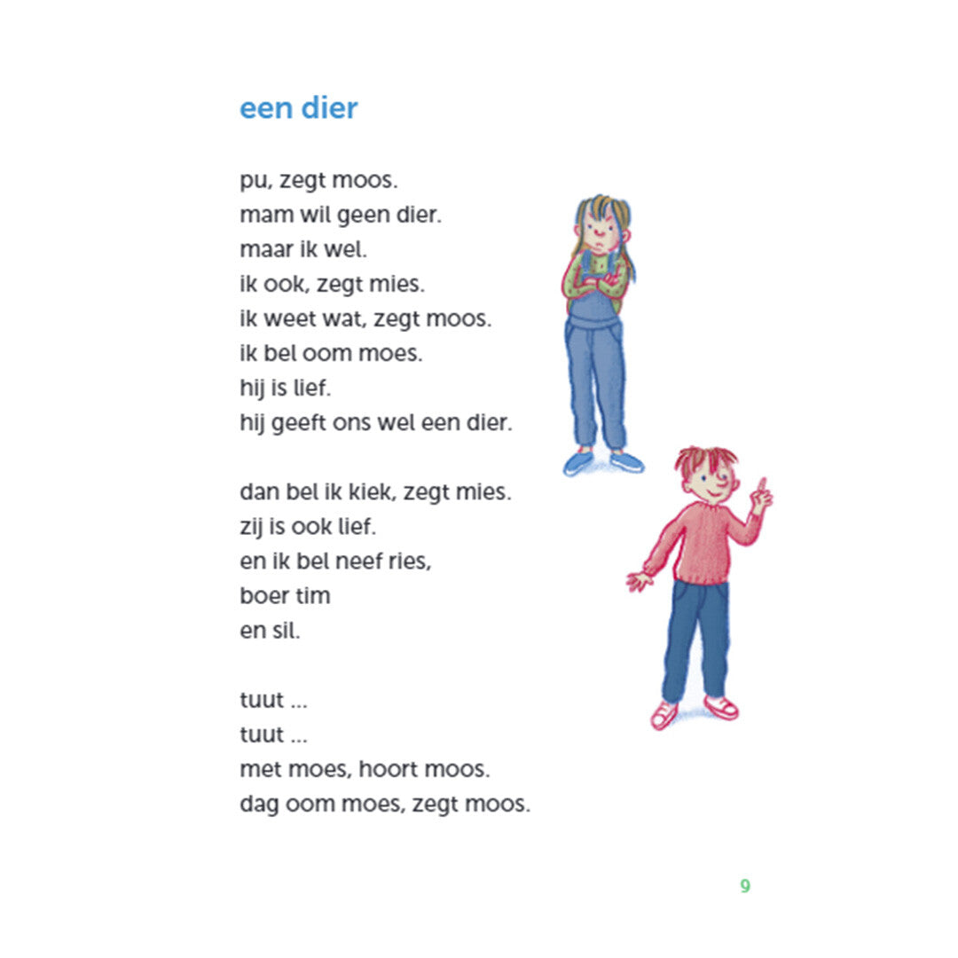 Uitgeverij zwijsen een dier voor moos en mies