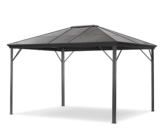 Leco Pavillon mit Seitenwänden, 6-mm-HKP