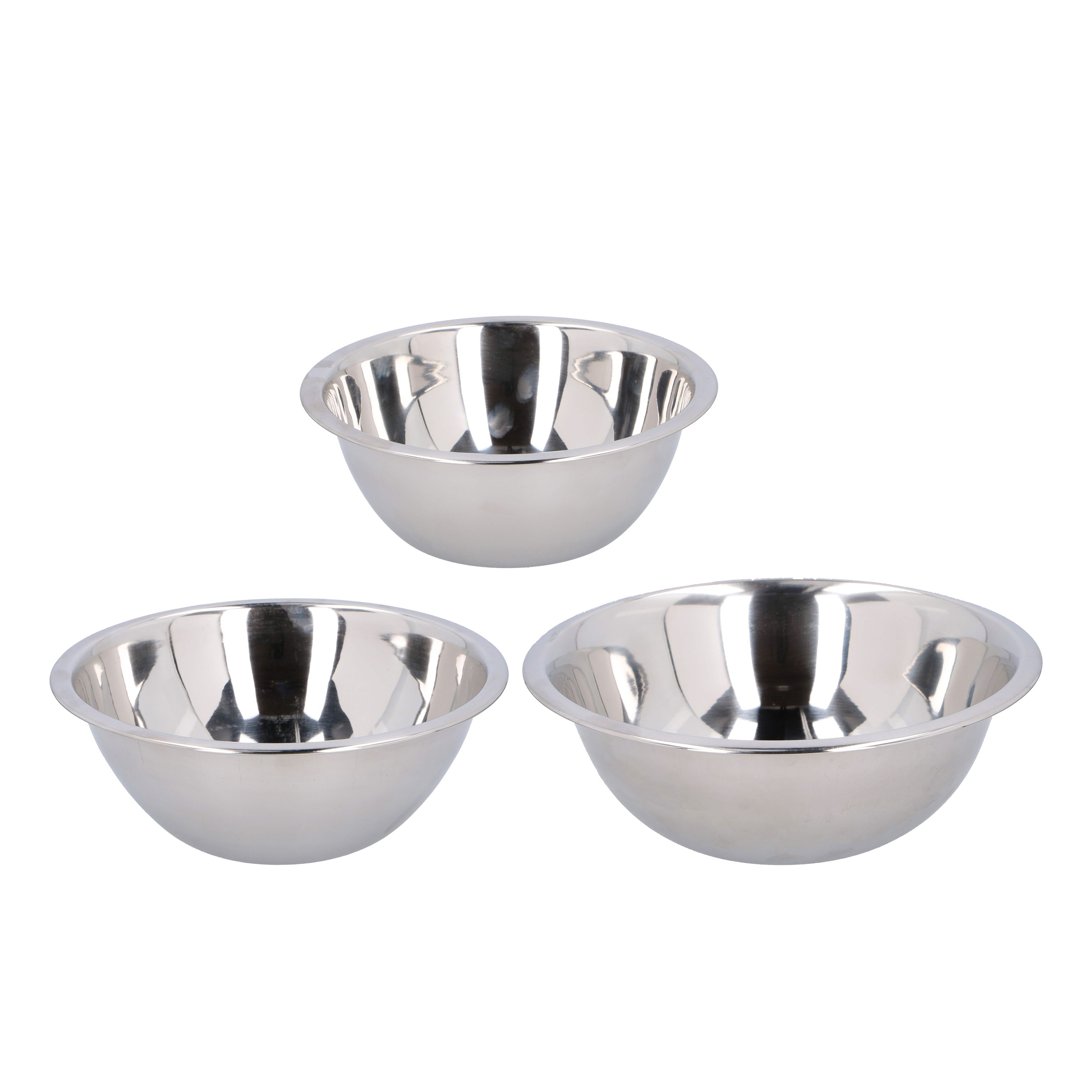 Rührschüssel Edelstahl Set 3-teilig