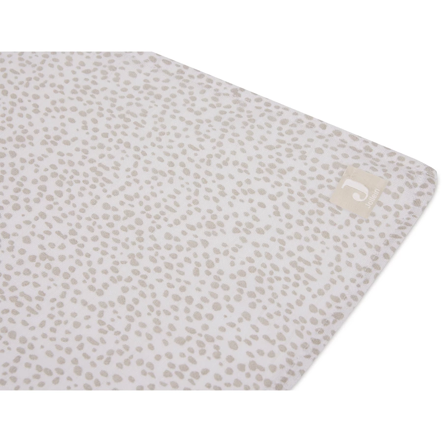 jollein Mulltuch Schmusedecke Musselin 115x115cm Dotted Nougat