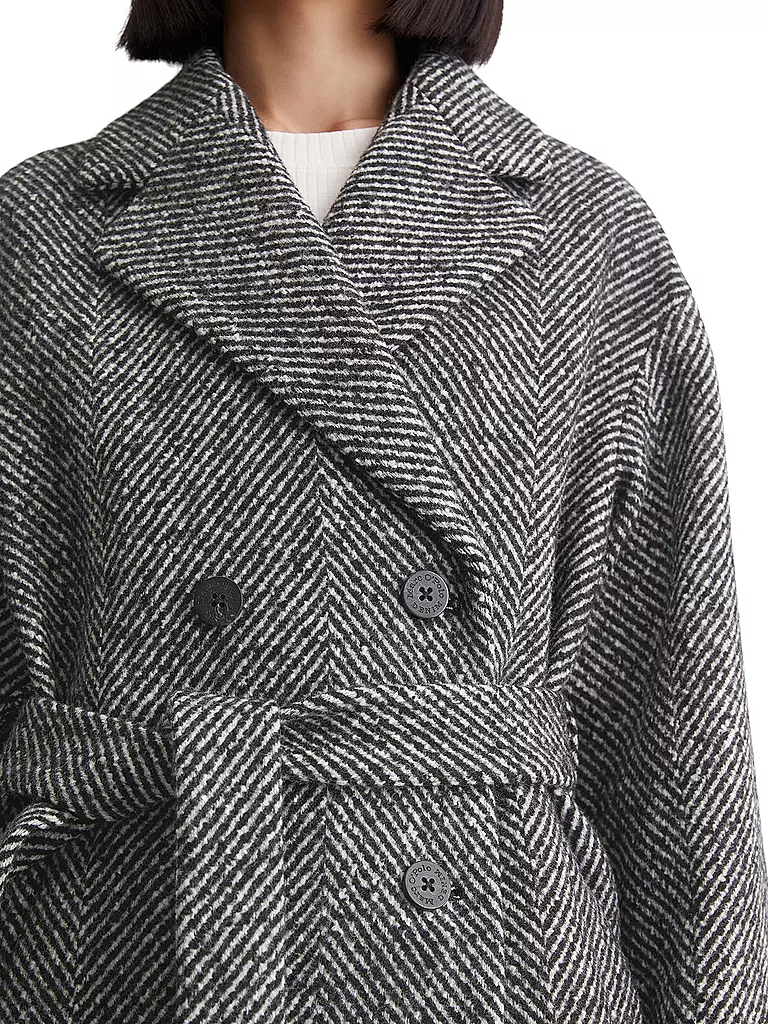 MARC O' POLO DENIM Wollmantel  schwarz
