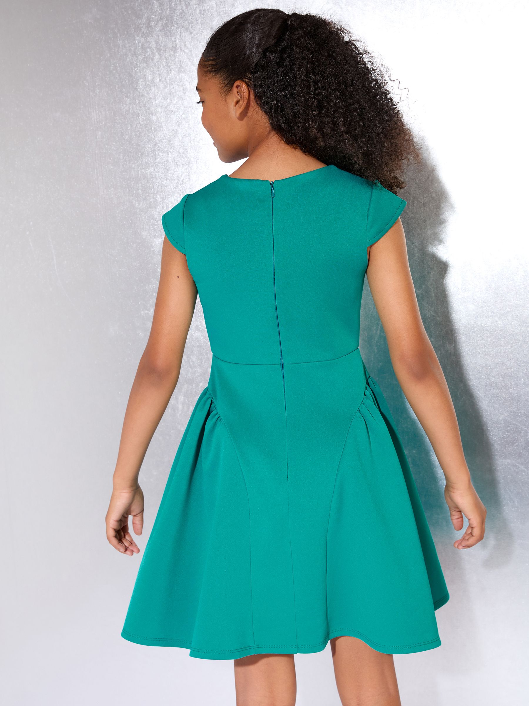 Lipsy Diamante Trim Scuba Skater Party Dress (5-16yrs)