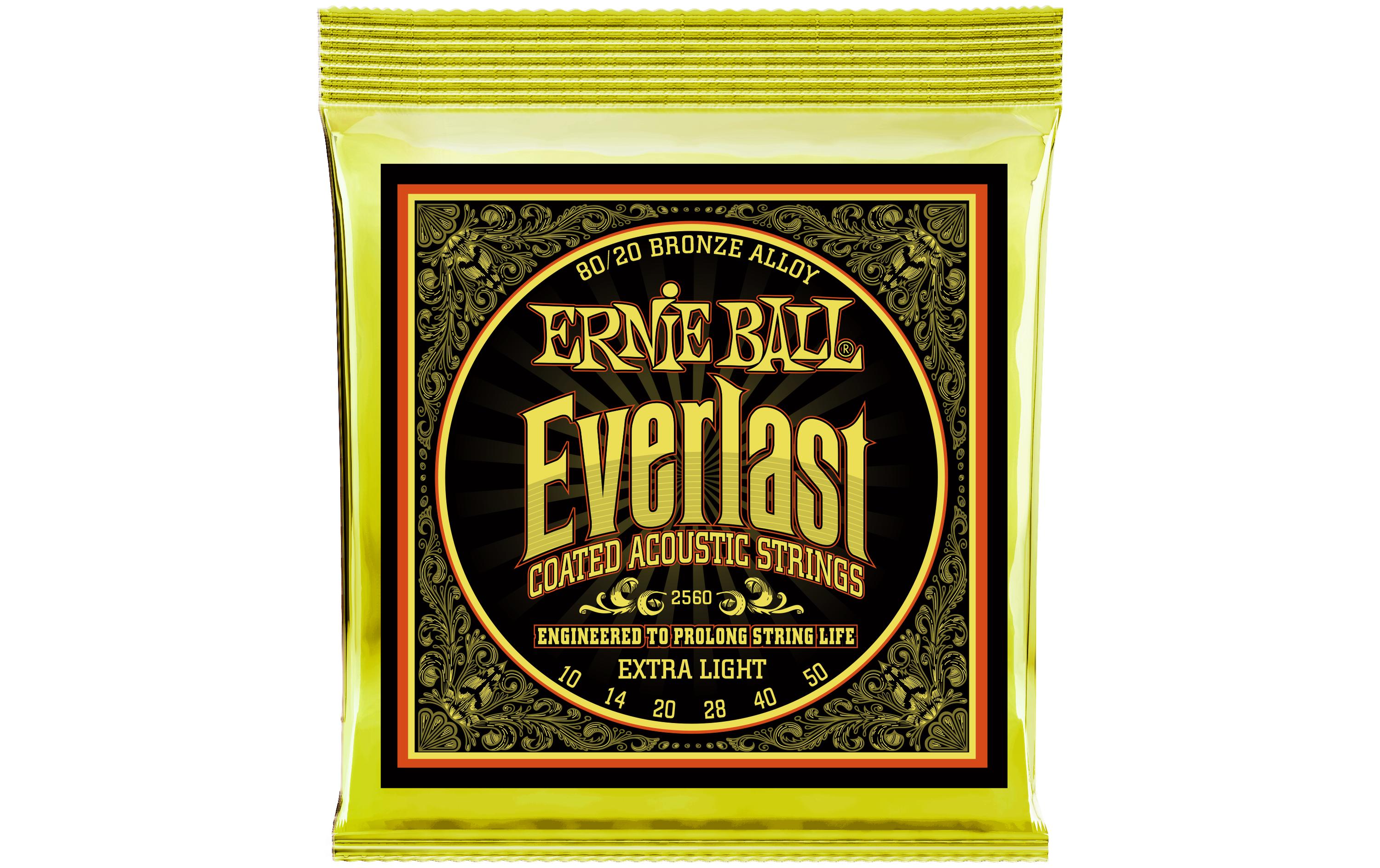 Gitarrensaiten 2560 Everlast CB 80/20 – Extra Light 10-50Saitensatz für Akustikgitarre