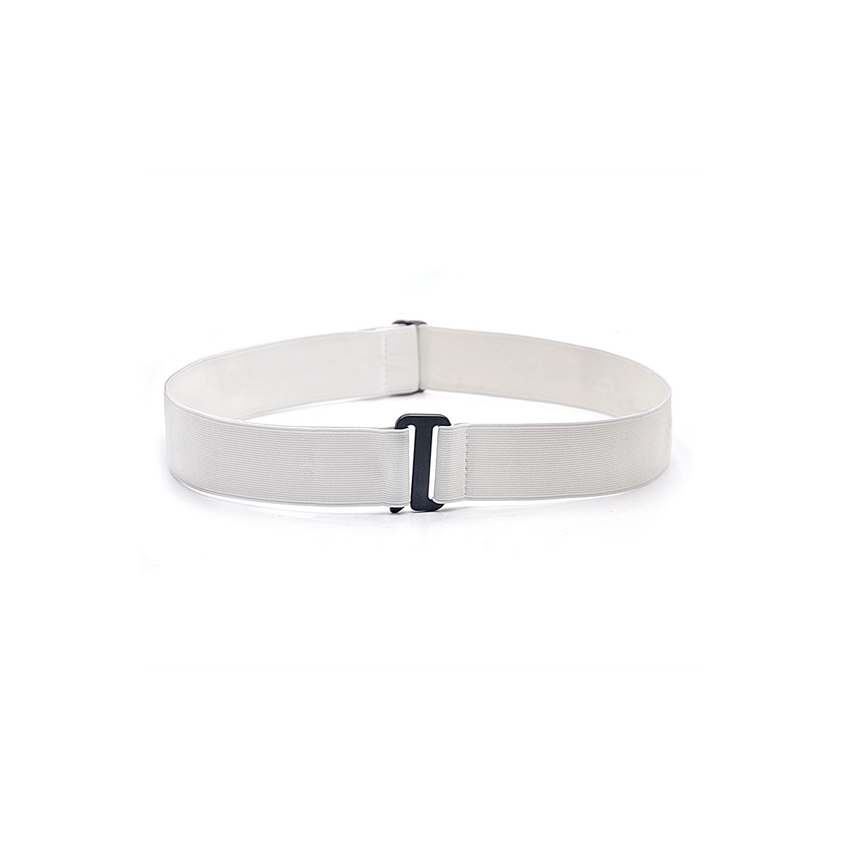 Bulky genser Tuck Band, justerbart elastisk belte for jeans 3-delt Hvit+ svart + brun