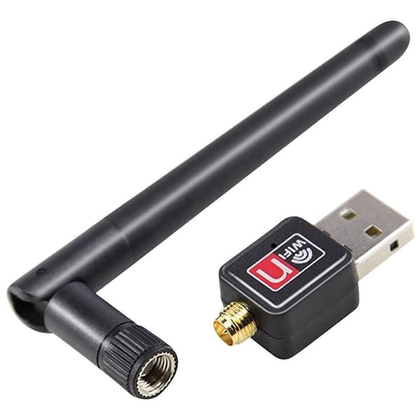 Trådløst USB-nettverkskort - WiFi-adapter med antenne (300 Mbps)