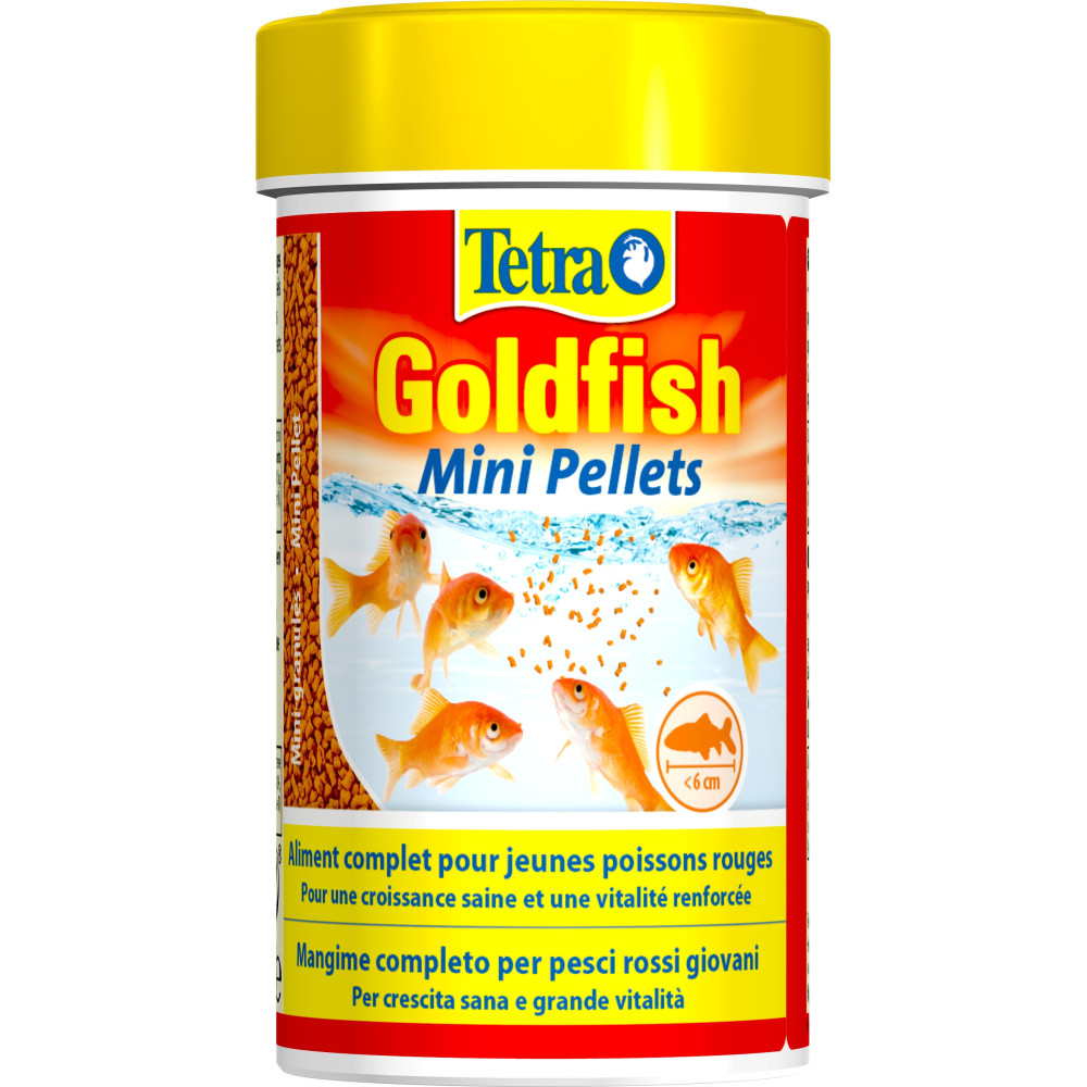 Goldfish mini pellets 42 g -100 ml aliment complet pour les jeunes poissons