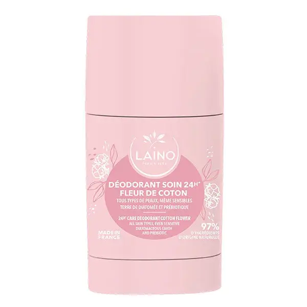 LAINO Déodorant solide fleur de coton stick 60G