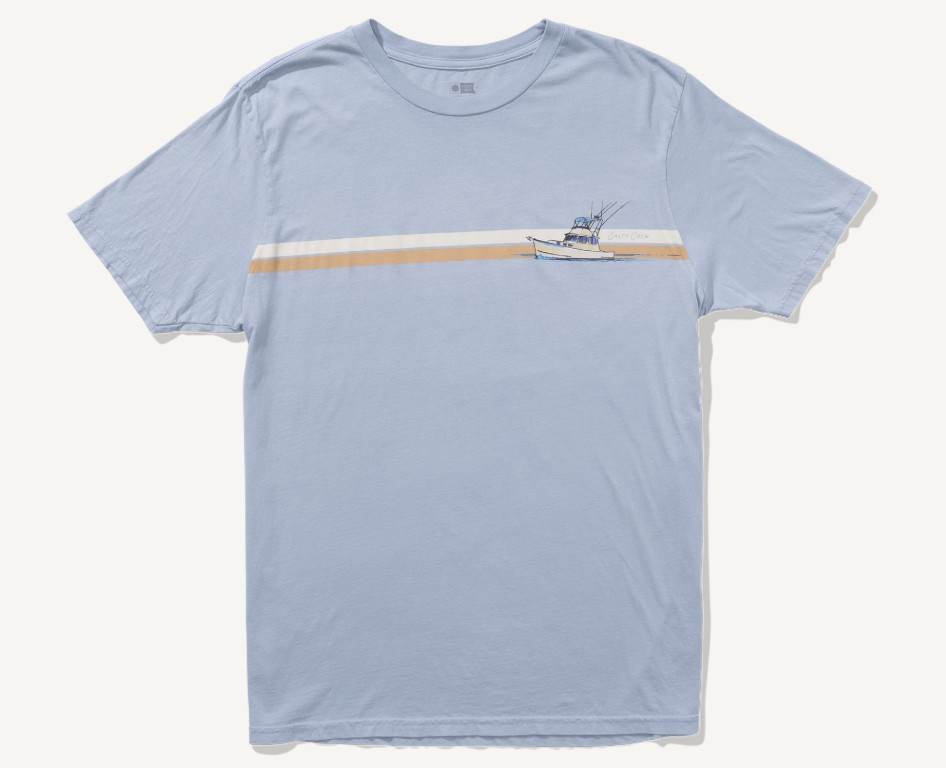 Salty Crew Water Line Vintage SS Tee Blue Fog