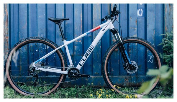 VTT Semi-Rigide Cube Aim SLX Shimano Alivio/Altus 9V 29'' Blanc Bleu