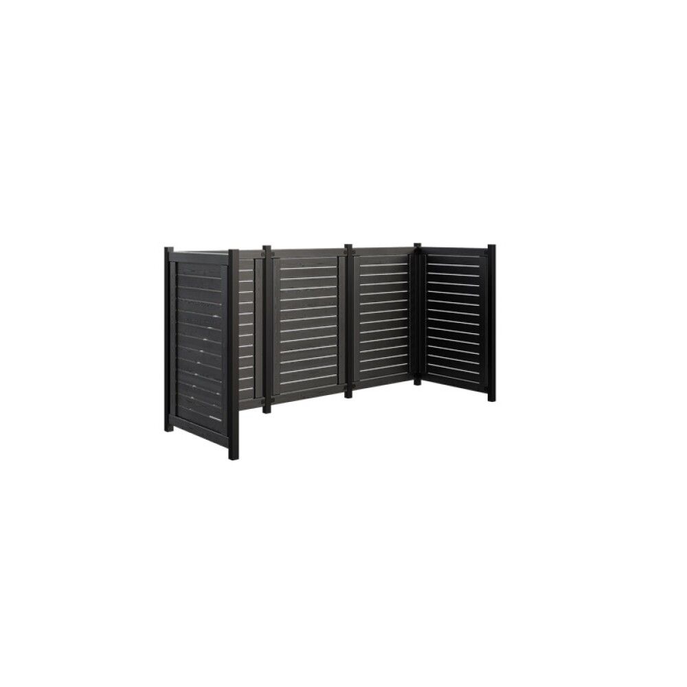AVFALLSSKJULER PLUS LUND SVART 245x85x124 CM