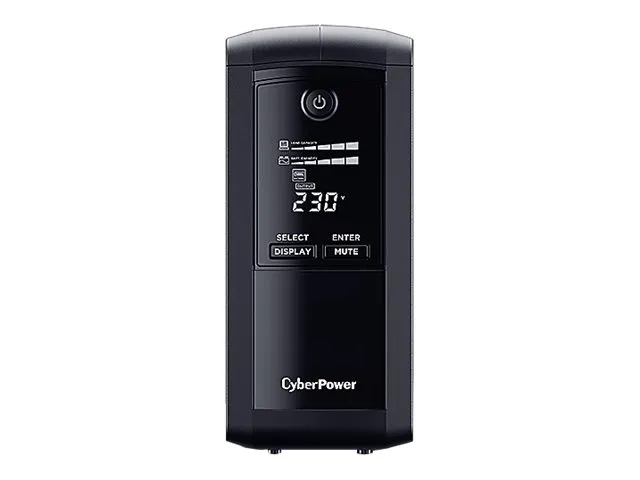 CyberPower Value Pro VP1000ELCD-FR - UPS - AC 230 V - 550 Watt - 1000 VA - 1-faset - RS-232, USB - output-stikforbindelser: 4 - sort