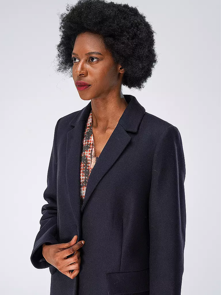 TOMMY HILFIGER Wollmantel dunkelblau