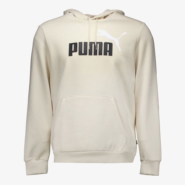 Puma ESS+ Col 2 Big Logo heren hoodie beige