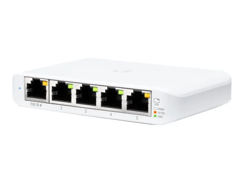 Ubiquiti USW-Flex-Mini-5 | Switch | UniFi, 5x RJ45 1000Mb/s, 1x PoE In, 5-pack