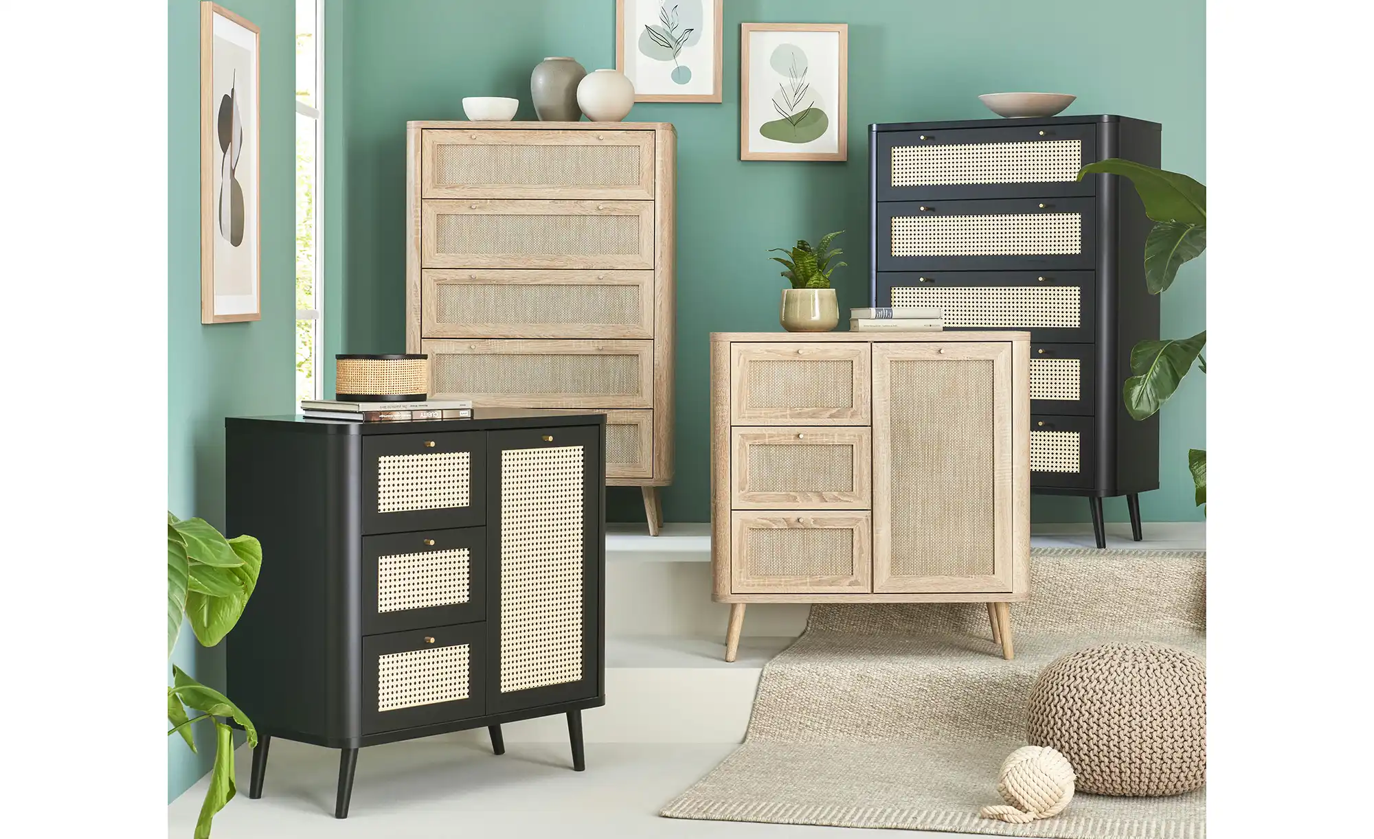 Roomers Kommode Rafia Premium