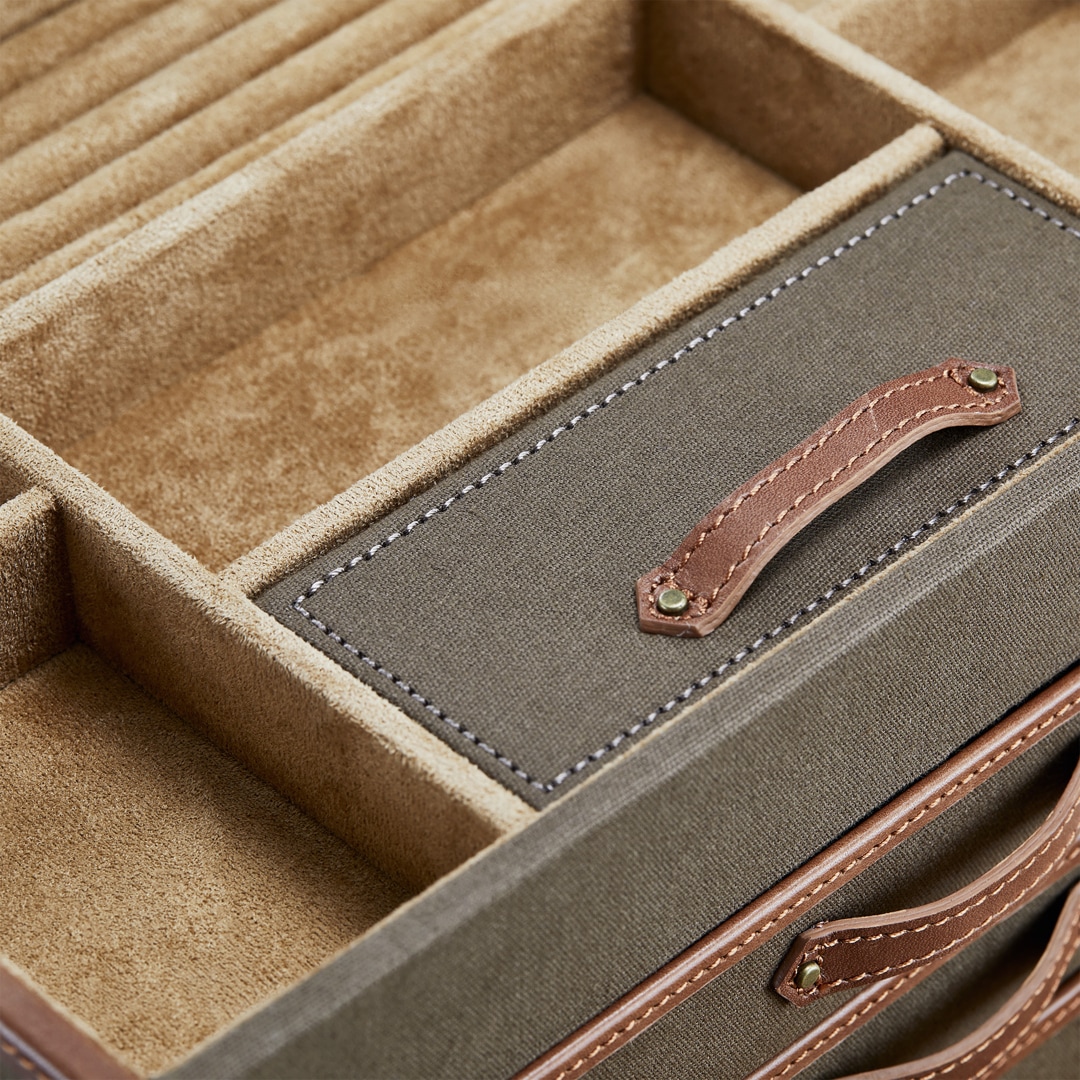 Wolf 1834 Ida Trunk Schmuckbox Khaki